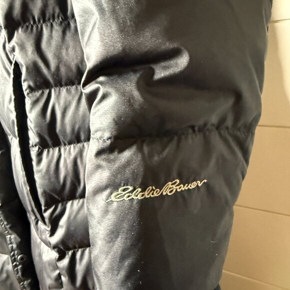 Eddie Bauer Women’s Lodge Down Duffle Coat 2X Black - Picture 5 of 14
